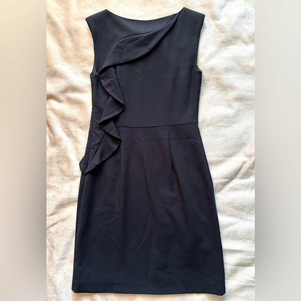 RW&CO. Midnight Asymmetrical Ruffle Dress - Picture 6 of 7